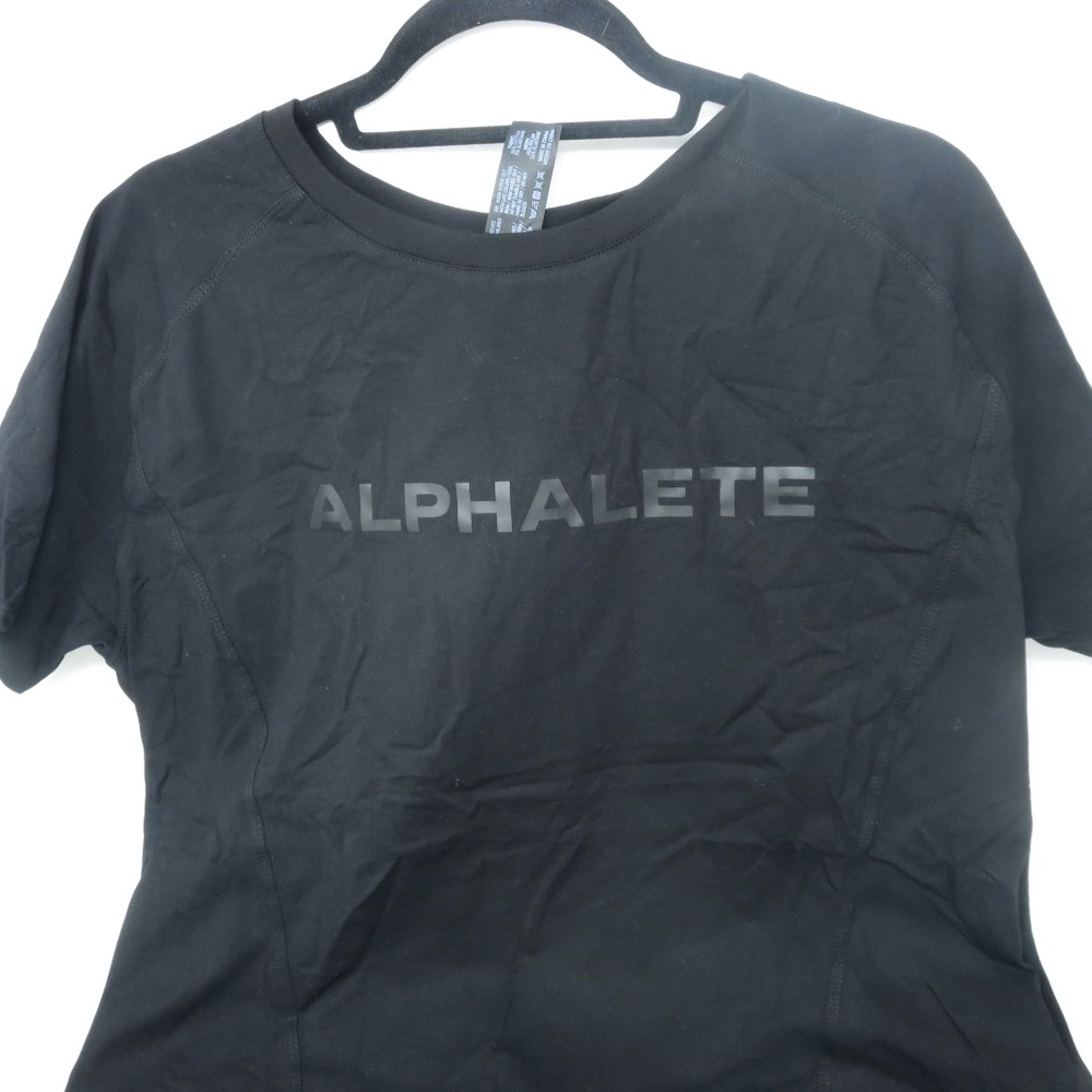 NEW Alphalete Size XL Performance Tee Shirt Black Lightweight Mesh X-Large